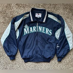 Seattle Mariners Vintage Clubhouse Jacket Majestic Men’s M Fleece Lined